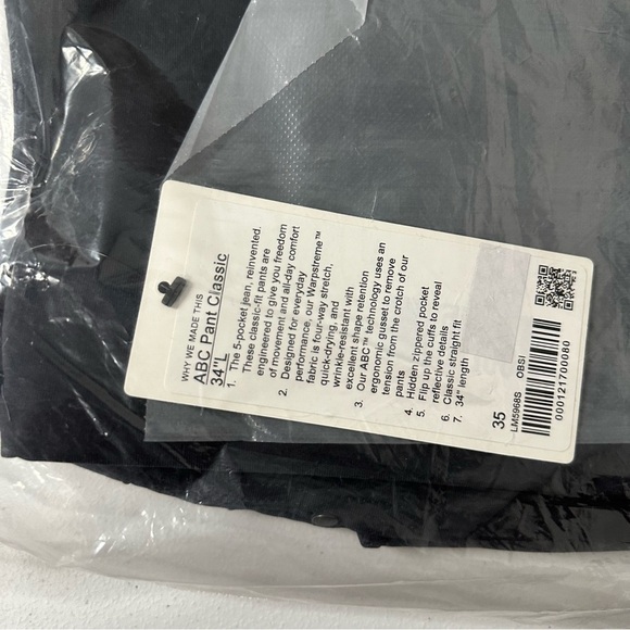 NWT ABC Classic-Fit 5 Pocket Pant 34"L Warpstreme - Picture 5 of 6